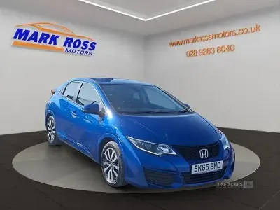 Used Honda Civic S 100 HP (73 kW) 2016 Blue Hatchback