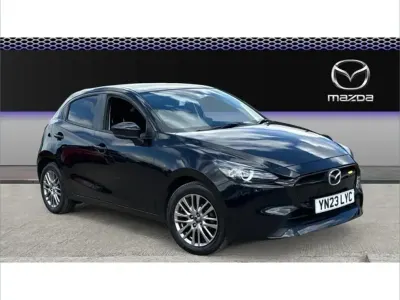 Begagnad Mazda 2 Exclusive-Line 116 HK (85 kW) 2023 Svart Halvkombi