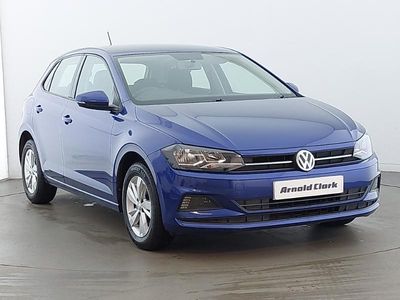 Used VW Polo SE 95 HP (69 kW) 2018 Blue Hatchback