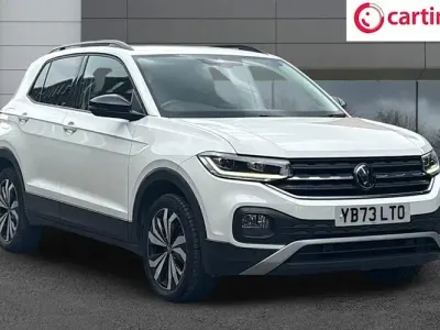 Used VW T-Cross Black Edition 115 HP (84 kW) 2024 White SUV