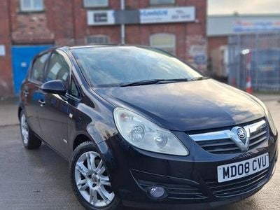 Black Used 2008 Vauxhall Corsa Design Edition Hatchback | £2,495 (Good price)