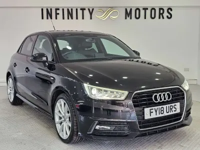 Used Audi A1 Sportback S-Line 125 HP (91 kW) 2018 Black Hatchback