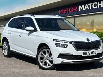 Käytetty Skoda Kamiq SE L Executive 115 HP (84 kW) 2023 Valkoinen Katumaasturi
