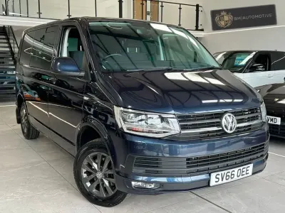 Used VW T6 Highline 150 HP (110 kW) 2016 Blue Van