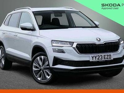 Used Skoda Karoq SE L 150 HP (110 kW) 2023 Moon white metallic SUV
