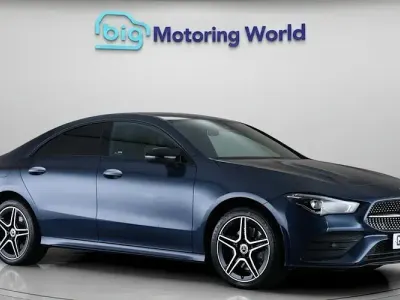 Used Mercedes CLA250e AMG Line Premium 218 HP (160 kW) 2023 Blue Coupe
