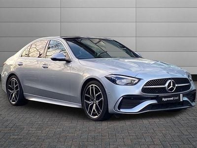 High tech silver Used 2024 Mercedes C300 AMG Line Premium Plus Sedan | £37,295 (Expensive)