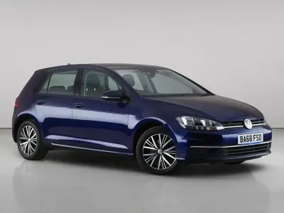 Used VW Golf VII SE 150 HP (110 kW) 2018 Blue Hatchback