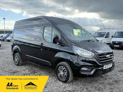 Used Ford Transit Custom Trend 105 HP (77 kW) 2020 Black Van