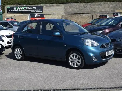 Used Nissan Micra Acenta 80 HP (58 kW) 2014 Blue Hatchback
