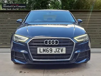 Used Audi A3 S-Line 150 HP (110 kW) 2019 Blue Sedan