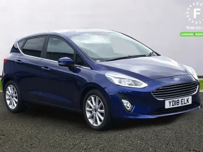 Used Ford Fiesta Titanium 100 HP (73 kW) 2018 Blue Hatchback