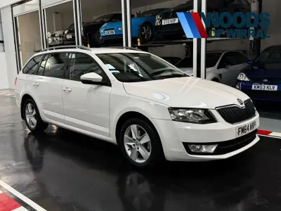 Used Skoda Octavia Business Line 105 HP (77 kW) 2015 White Estate