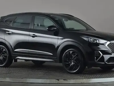 Usado Hyundai Tucson N Line 177 CV (130 kW) 2020 Negro SUV