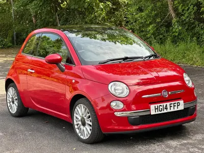 Used Fiat 500 Lounge 69 HP (50 kW) 2014 Red Hatchback