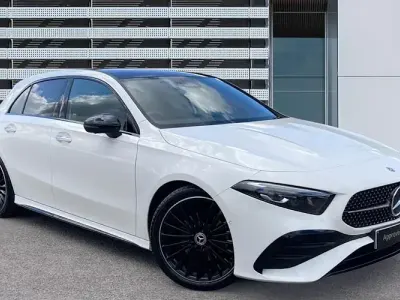 Used Mercedes A200 AMG line 150 HP (110 kW) 2026 White Hatchback