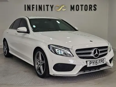 Used Mercedes C220 AMG line 170 HP (125 kW) 2015 White Sedan