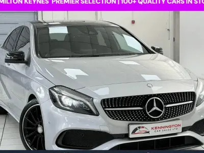 Used Mercedes A200 AMG line 136 HP (100 kW) 2017 Silver Hatchback