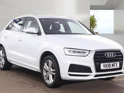 Used Audi Q3 S-Line 150 HP (110 kW) 2018 Ibis white SUV