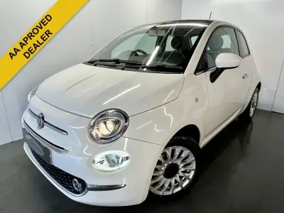 Used Fiat 500 Lounge 69 HP (50 kW) 2016 White Hatchback
