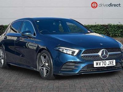 Used Mercedes A180 AMG line 136 HP (100 kW) 2020 Blue Hatchback