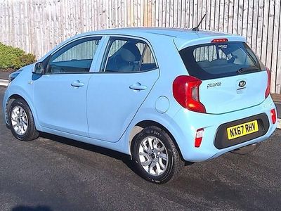 Used Kia Picanto 83 HP (61 kW) 2017 Blue Hatchback