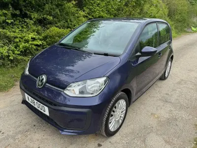 Begagnad VW up! move up! 60 HK (44 kW) 2018 Blå Halvkombi
