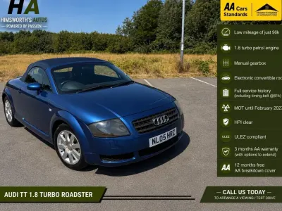 Used Audi TT Roadster 150 HP (110 kW) 2005 Blue Cabriolet