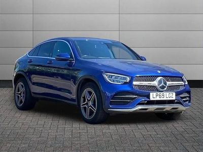 Used Mercedes GLC220 AMG line 194 HP (142 kW) 2020 Blue Coupe