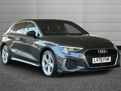 Used Audi A3 S-Line 150 HP (110 kW) 2020 Grey Sedan