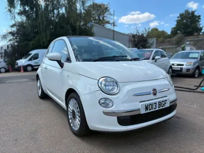 Used Fiat 500 Lounge 69 HP (50 kW) 2013 White Hatchback
