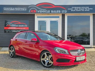 Used Mercedes A250 AMG 211 HP (155 kW) 2015 Red Hatchback