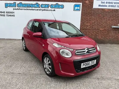 Begagnad Citroën C1 Feel 68 HK (50 kW) 2016 Röd Halvkombi