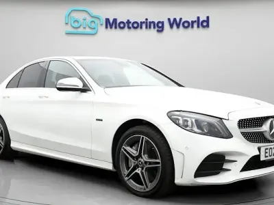Used Mercedes C300e AMG line 320 HP (235 kW) 2021 White Sedan