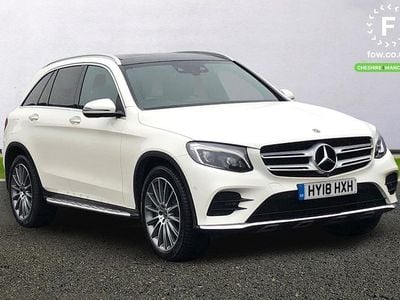 White Used 2018 Mercedes GLC250 AMG line Estate | £21,199 (Fair price)