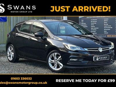 Used Vauxhall Astra SRi 150 HP (110 kW) 2017 Black Hatchback