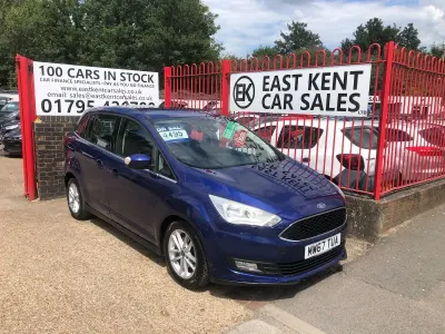 Used Ford Grand C-Max Zetec 125 HP (91 kW) 2018 Blue MPV