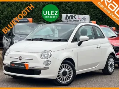 Used Fiat 500 Lounge 69 HP (50 kW) 2013 White Hatchback