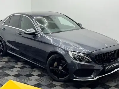 Używany Mercedes C220 AMG line 170 KM (125 kW) 2015 Szary Sedan/Limuzyna