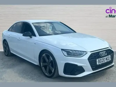 Used Audi A4 Black Edition 150 HP (110 kW) 2020 White Sedan