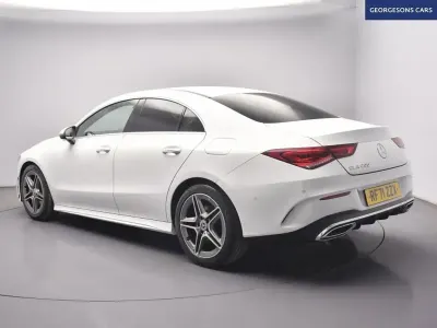 Used Mercedes CLA200 AMG line 163 HP (119 kW) 2021 White Coupe