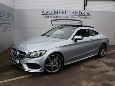 used Mercedes C220 C Class 2016(16) MERCEDES BENZAMG LINE COUPE DIESEL AUTO SILVER
