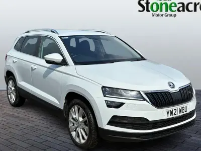 Used Skoda Karoq SE L 150 HP (110 kW) 2021 White SUV