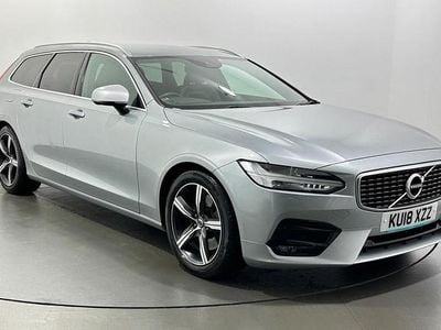 Silver Used 2018 Volvo V90 R-Design Pro Estate | £16,578 (Fair price)