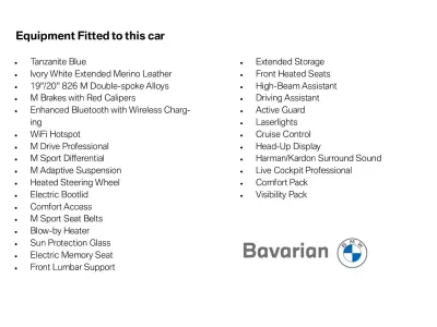 Used BMW M4 Competition Edition 503 HP (369 kW) 2023 Blue Coupe