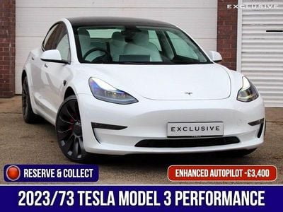 Used Tesla Model 3 Performance 461 kW (627 HP) 2023 White Sedan