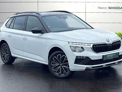 Used Skoda Kamiq Design Edition 114 HP (83 kW) 2025 Moon white metallic black magic pearl effect SUV