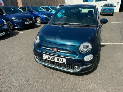 Used Fiat 500 Lounge 70 HP (51 kW) 2020 Blue Hatchback