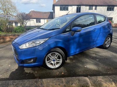 Used Ford Fiesta Zetec 2013 Blue Hatchback