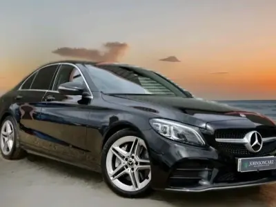 Used Mercedes C220 AMG line 194 HP (142 kW) 2019 Black Sedan